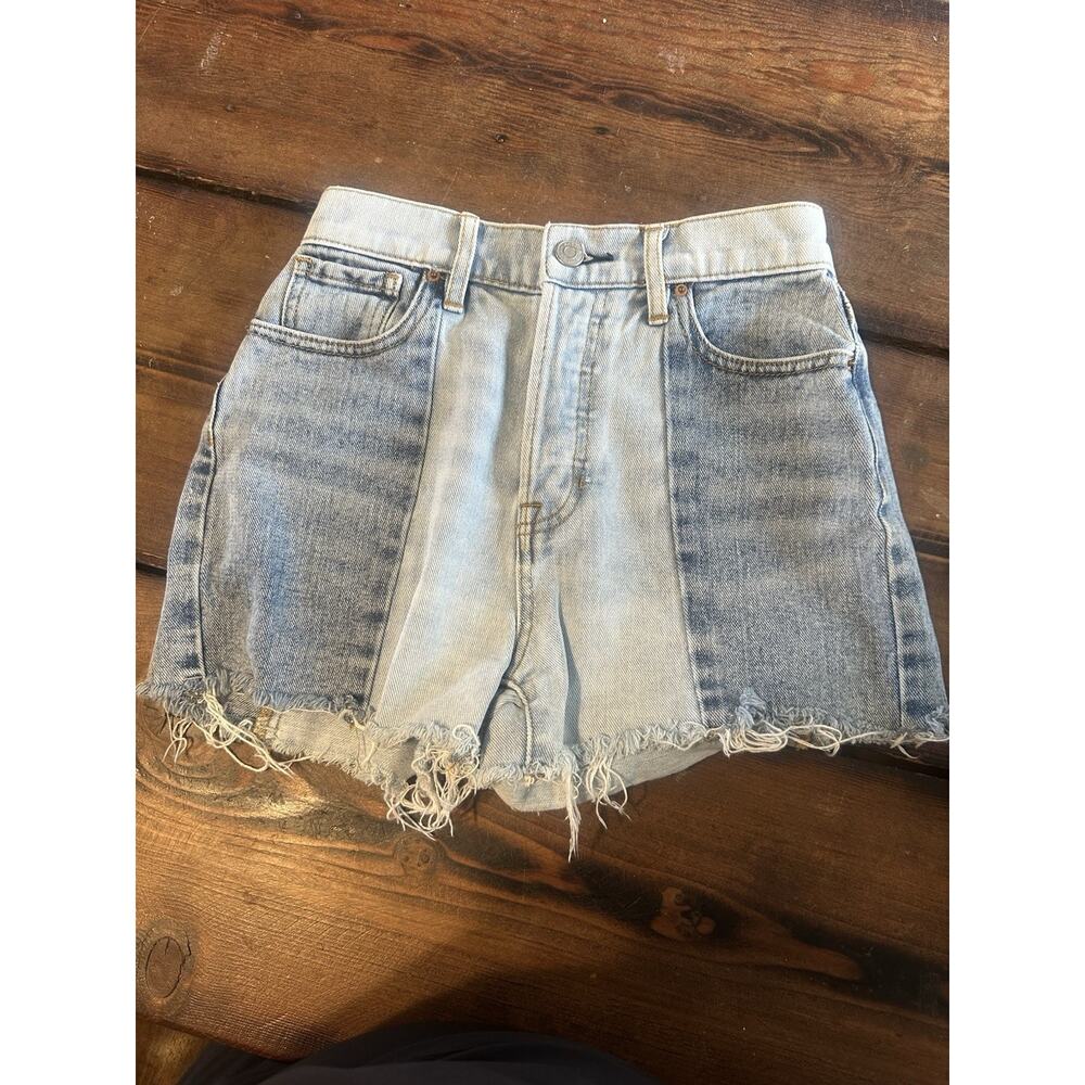 Pacsun High Rise Icon short size 24 3” inseam multi color jean casual comfort